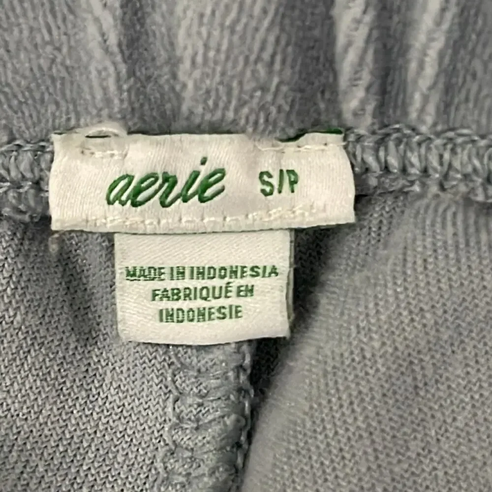 Aerie Velour Joggers Sweatshirt Set Blue Grey Size Small